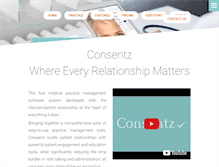 Tablet Screenshot of consentz.com